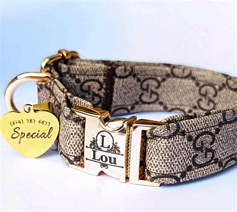 gucci dog collar leash set|More.